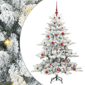 vidaXL Brad de Crăciun artificial cu ramuri articulare Alb 150 cm