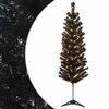 vidaXL Copac Artificial Slăb de Crăciun 120 cm 150 LED-uri Alb cald