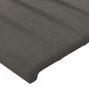 vidaXL Pat box spring cu saltea, gri &icirc;nchis, 180x200 cm, catifea