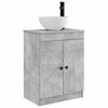 vidaXL Mobilă de baie cu chiuvetă Gri Beton 54 x 35 x 83 cm