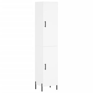 vidaXL Dulap &icirc;nalt, alb, 34,5x34x180 cm, lemn prelucrat