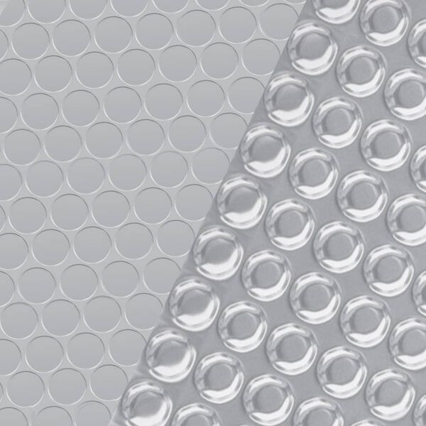 vidaXL Prelată de piscină, argintiu, 250 cm, PE