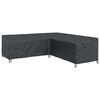 vidaXL Husă pentru mobilă Negru 255 x 255 x 80 cm Material Oxford 600D
