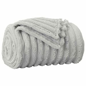 vidaXL Pătură Gri 240 x 220 cm 1.36 kg Molton