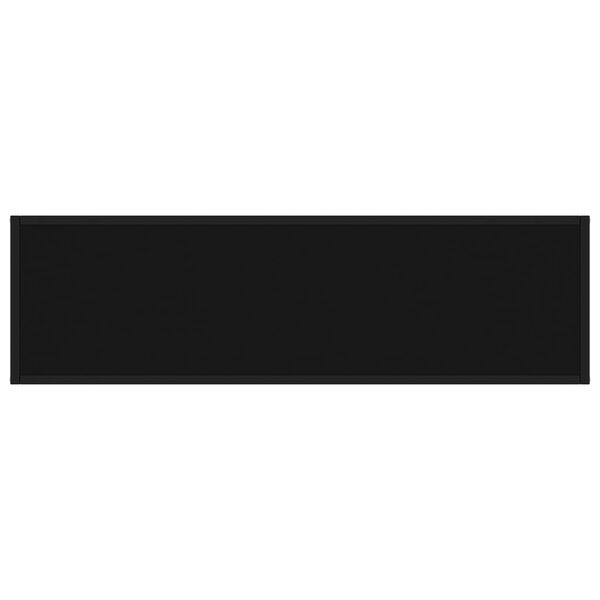 vidaXL Masă consolă, negru, 120x35x75 cm, sticlă securizată