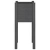 vidaXL Jardinieră de grădină, gri, 31x31x70 cm, lemn masiv de pin