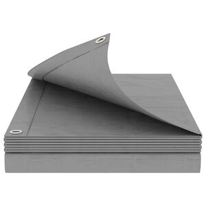 vidaXL &Icirc;mpătură cu ochiuri Gri deschis 2 x 3 m 260 gsm PE