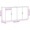 vidaXL Bufet 2 pcs Lemn vechi 79 x 38 x 80 cm Lemn compozit