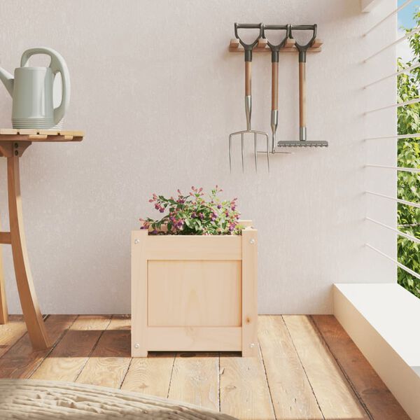 vidaXL Jardinieră de grădină, 31x31x31 cm, lemn masiv de pin