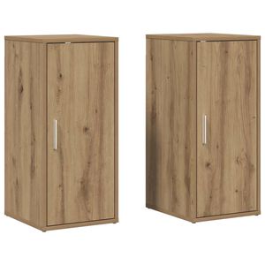 vidaXL Pantofare 2 buc. stejar artizanal, 32x35x70 cm, lemn prelucrat