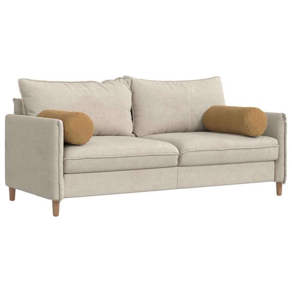 vidaXL Perne Bolster 2 pcs Maro &Oslash; 25 x 70 cm Țesătură din corduroy