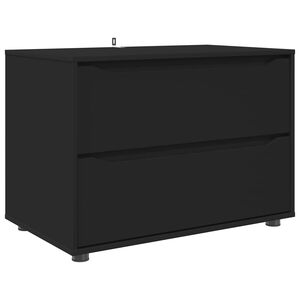 vidaXL Dulap de depozitare 80 x 48 x 57 cm Lemn prelucrat Negru