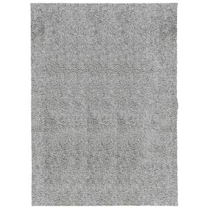 vidaXL Covor pufos "PAMPLONA" cu fire &icirc;nalte, gri modern, 140x200 cm