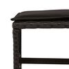 vidaXL Set mobilier de grădină cu perne, 9 piese, negru, poliratan