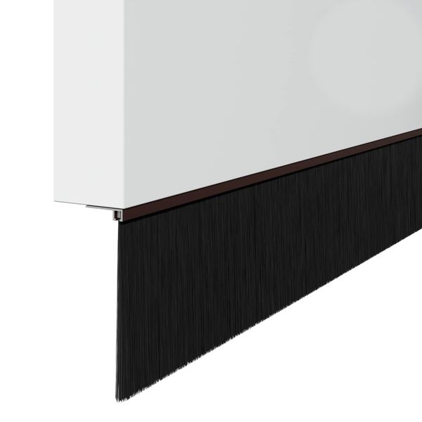 vidaXL Perdele de ușă cu perii cu montare prin &icirc;nșurubare 12 pcs Maro