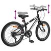 vidaXL Bicicletă Montană 20 Inci 6-Speed pentru 5-8 ani Negru