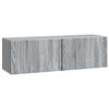 vidaXL Oglindă TV montată pe perete Sonoma gri 98 x 31 x 30 cm