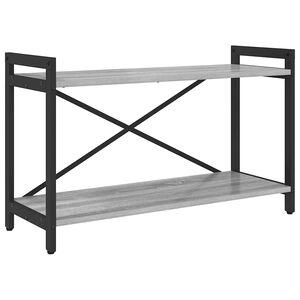 vidaXL Raft pentru cărți 80 x 30 x 50 cm Lemn prelucrat sonoma gri