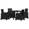 vidaXL Set de masă pentru grădină 5 buc. Antracit PP