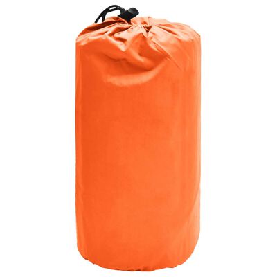vidaXL Saltea gonflabilă cu pernă, portocaliu, 58 x 190 cm