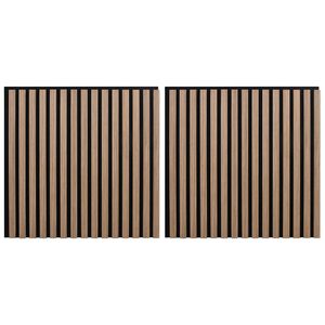 vidaXL Panouri de perete 2 buc. 60,5 x 60 cm Maro