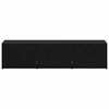 vidaXL Mobilier TV cu LED Stejar Negru 165 x 34 x 40 cm Lemn prelucrat