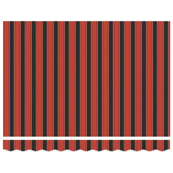 vidaXL Cortina Retractabilă Dungi Portocalie și maro 300 x 250 cm