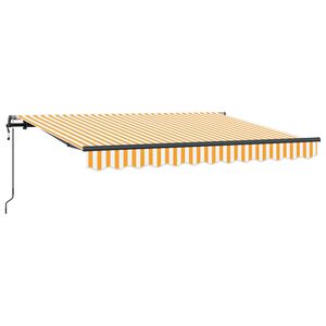 vidaXL Cortina Retractabilă Galben 250 x 200 cm țesătură