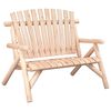 vidaXL Bancă de grădină cu 2 locuri, 119x85x98 cm, lemn masiv molid