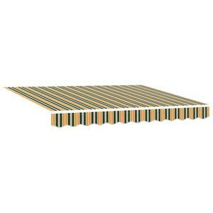 vidaXL Material de &icirc;nlocuire pentru copertină Verde și galben