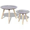 vidaXL Set măsuțe de cafea, 2 piese, 55 și 44 cm, gri
