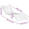 vidaXL Șezlong Maro 184 x 55 x 59 cm Lemn solid de tec