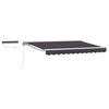 vidaXL Cort electric retractabil Alb și antracit 3 x 2 m