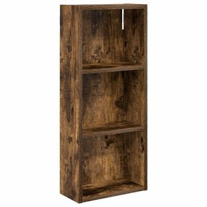 vidaXL Dulap de perete pentru baie Stejar Afumat 30 x 14 x 70 cm