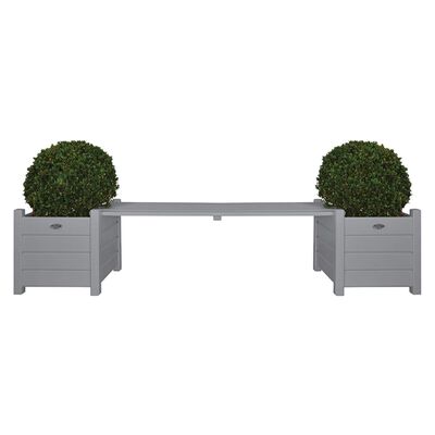 Esschert Design mobiler de grădină cu jardiniere gri CF33G