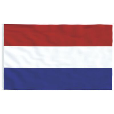 vidaXL Steag Olanda și stâlp din aluminiu, 5,55 m