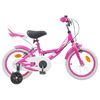 vidaXL Bicicletă pentru Copii 14 Inci pentru 3-5 ani Roz