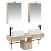 vidaXL Set dulap baie 5 pcs Stejar Sonoma 50 x 14,5 x 70 cm