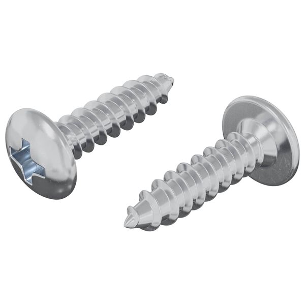 vidaXL Șurub 2 pcs Argintiu M4 x 16 mm Oțel