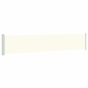 vidaXL Copertină laterală retractabilă de terasă, crem, 117x600 cm