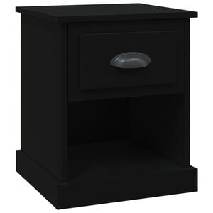 vidaXL Noptieră, negru, 39x39x47,5 cm, lemn prelucrat