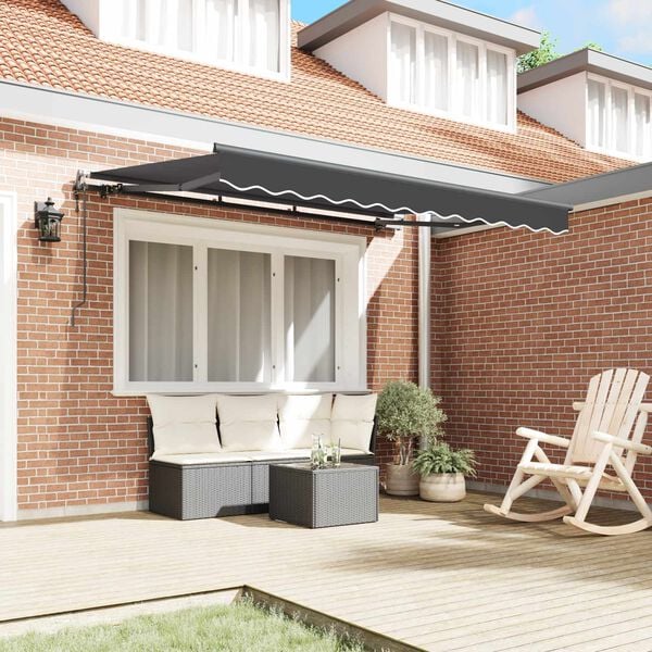 vidaXL Cortina Retractabilă Antracit 250 x 200 cm țesătură