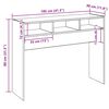vidaXL Măsuță consolă, stejar artizanal, 105x30x80 cm, lemn prelucrat