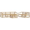 vidaXL Set de canapele de exterior 6 pcs Alb