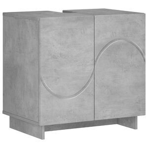 vidaXL Dulap de baie Gri Beton 60 x 41 x 58 cm Lemn prelucrat
