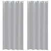vidaXL Cortină din Voile 2 buc. Gri &icirc;nchis 260 x 140 cm Poliester