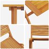 vidaXL Set Bistro Pliabil 3 pcs Maro lemn masiv de acacia