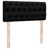 vidaXL Pat box spring cu saltea, negru, 120x200 cm, textil
