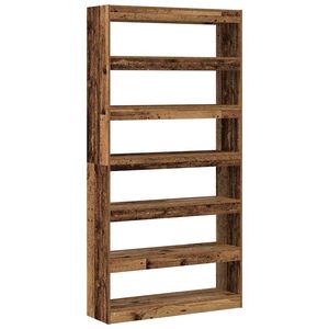 vidaXL Dulap pentru cărți 6 niveluri 100 x 30 x 198 cm Lemn prelucrat