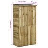 vidaXL Șopron de scule pentru grădină, 85 x 48 x 177 cm, lemn de pin
